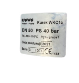 Zawór kulowy do gazu DN 50 WKC1C 40 bar