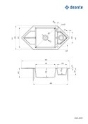 Zlewozmywak granitowy 1.5-komorowy z ociekaczem - Space-Saver