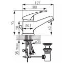 Bateria umywalkowa Ferro BASIC