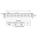 Wspornik poziomy Gripple Fast Trak Standard FTB-370