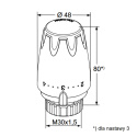 Głowica termostatyczna DX z wbudowanym sensorem IMI M30x1.5
