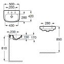 Umywalka ROCA DEBBA 500/420/170