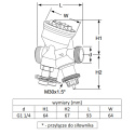 Zawór równoważący i regulacyjny IMI TA-MODULATOR DN25