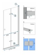 MODUŁ KABINY FOLD N2 CHROM 100