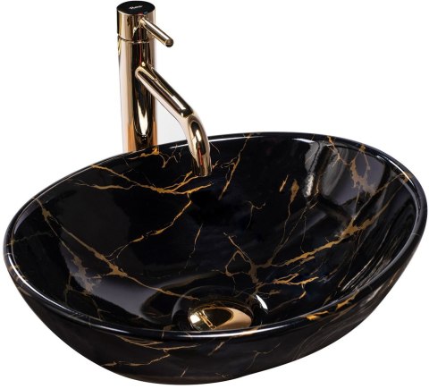 UMYWALKA SOFIA MARBLE BLACK SHINY - NABLATOWA