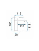 BATERIA UMYWALKOWA JS-634901G VIRAL ZŁOTA NISKA