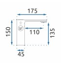 BATERIA UMYWALKOWA JS-D001 MILS CHROM NISKA