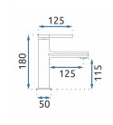 BATERIA UMYWALKOWA OVAL ZŁOTA NISKA