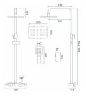 ZESTAW NATRYSKOWY ROB CHROM TERMOSTAT