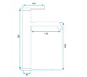 BATERIA UMYWALKOWA JS-B310-1B FOSS CZARNA WYSOKA