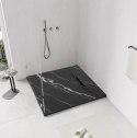 BRODZIK BAZALT CARRARA BLACK 90x90