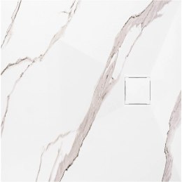 BRODZIK MAGNUM CARRARA WHITE 90x90