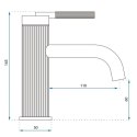 BATERIA UMYWALKOW JS-B348BG ARGON ZŁOTA SZCZ NISKA