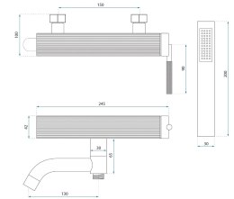 BATERIA WANNOWA JS-B34803G ARGON ZŁOTA