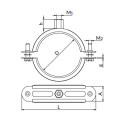 Obejma Niczuk DUO UPGD 86-92 mm z izolacja