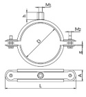 Obejma Niczuk UWG 100 mm z izolacją